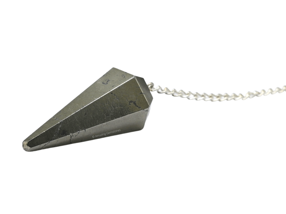 Pyrite Dowsing Crystal Pendulum