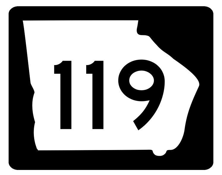 Georgia State Route 119 Sticker Decal