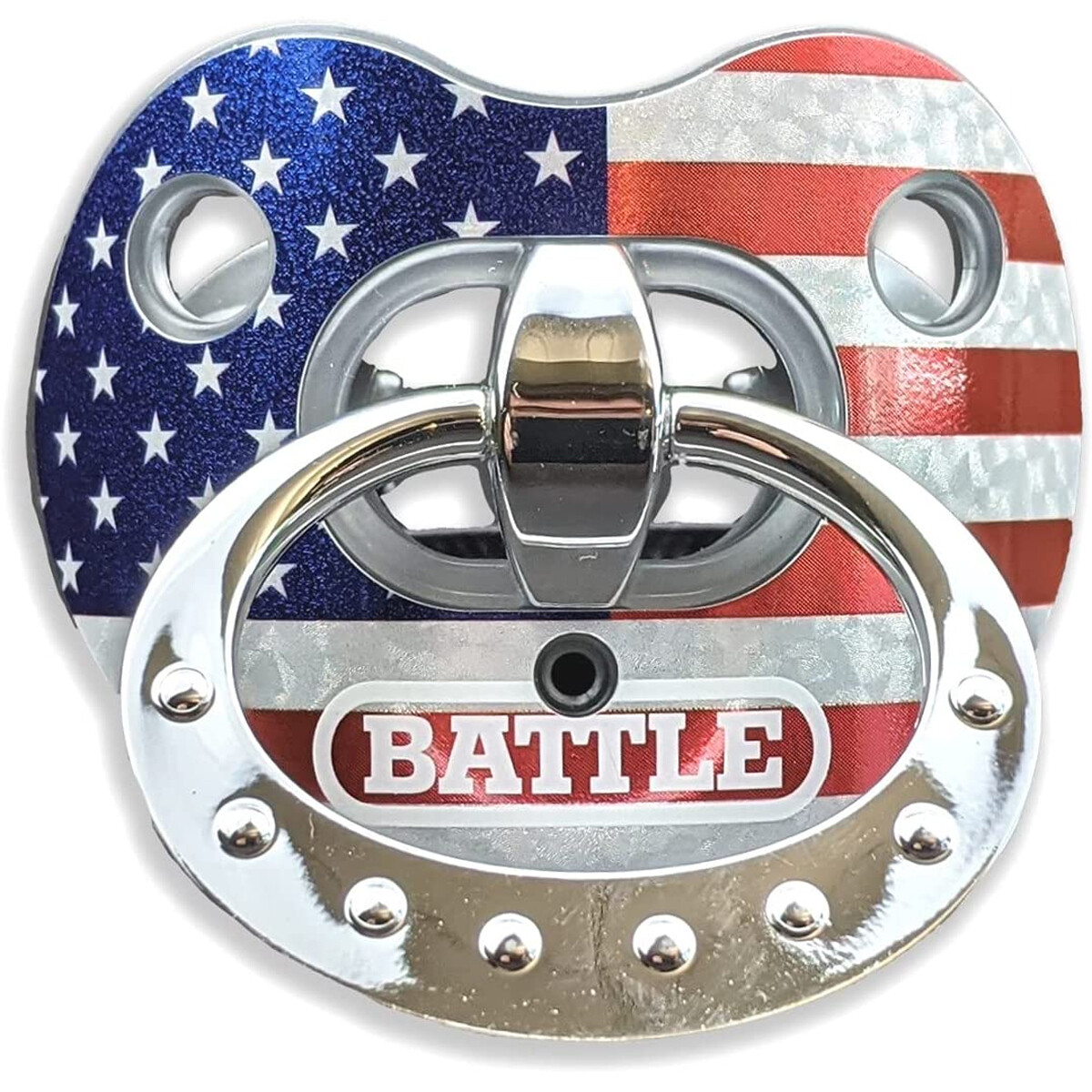 Battle Sports Binky Oxygen Chrome Lip Protector Mouthguard