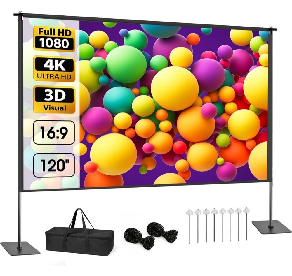CPLIRIS  120" Projector Screen With Stand