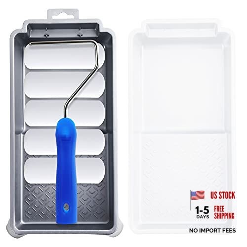 4 Inch Foam Paint Roller Kit, 8 Pack - Mini Small Foam Paint Roller 4 Inch Kit