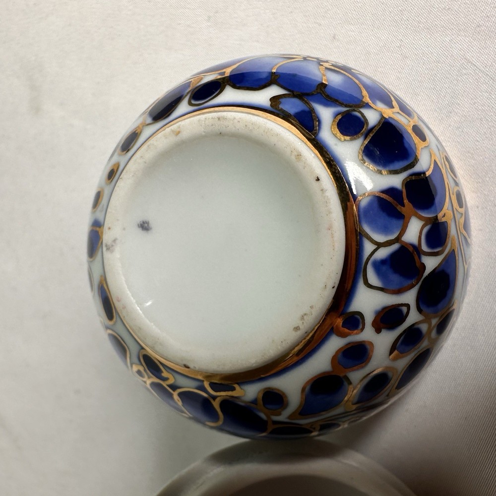 Ceramic Mangosteen Porcelain Trinket Box 2.5"