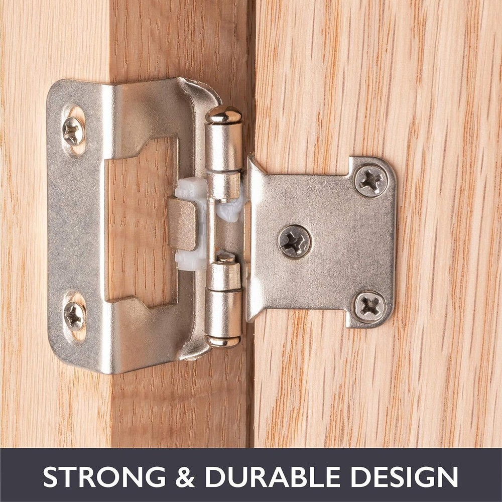 1/2" Overlay Semi Partial Wrap Kitchen Cabinet Hinges Self Closing Cabinet Hinge