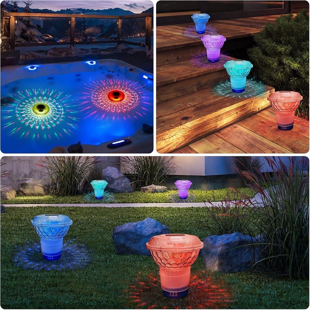 Illuminated Pool Floater with User Friendly Features for Effortless Maintenance