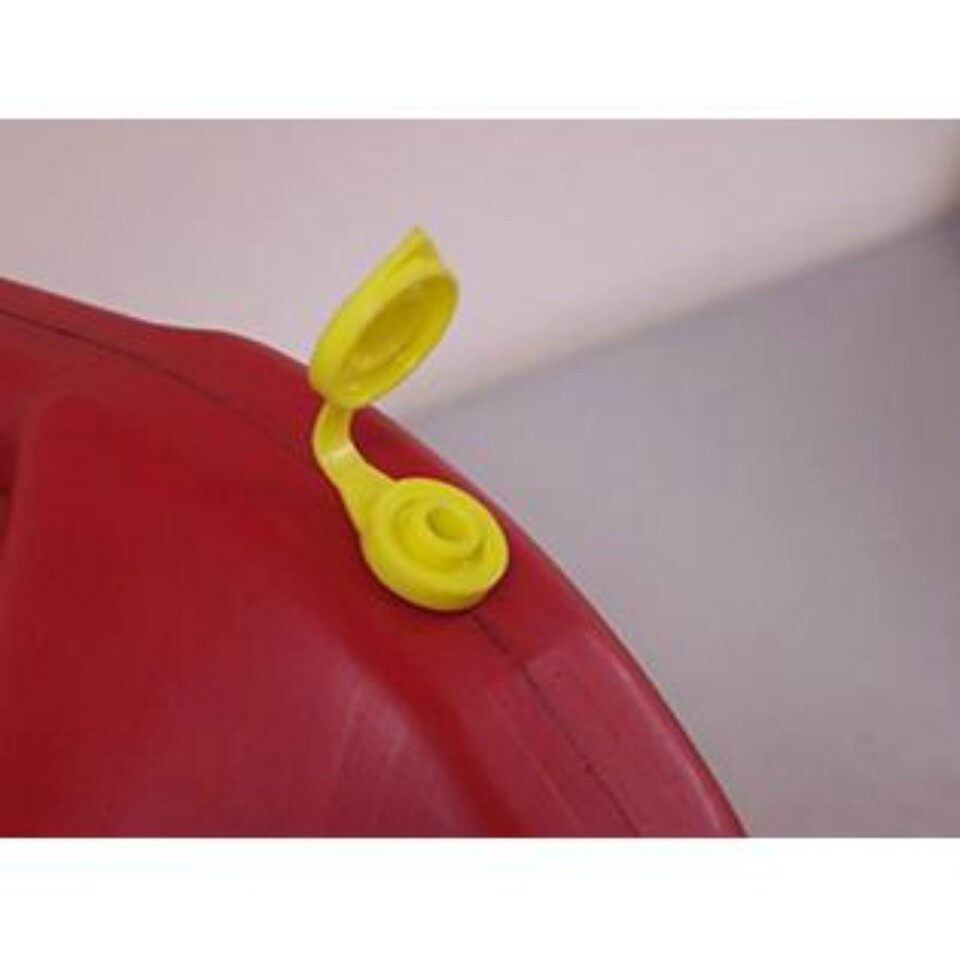 4 - Yellow VENT CAPS Gas Fuel Can Midwest Blitz Wedco Briggs Scepter HEAVY DUTY