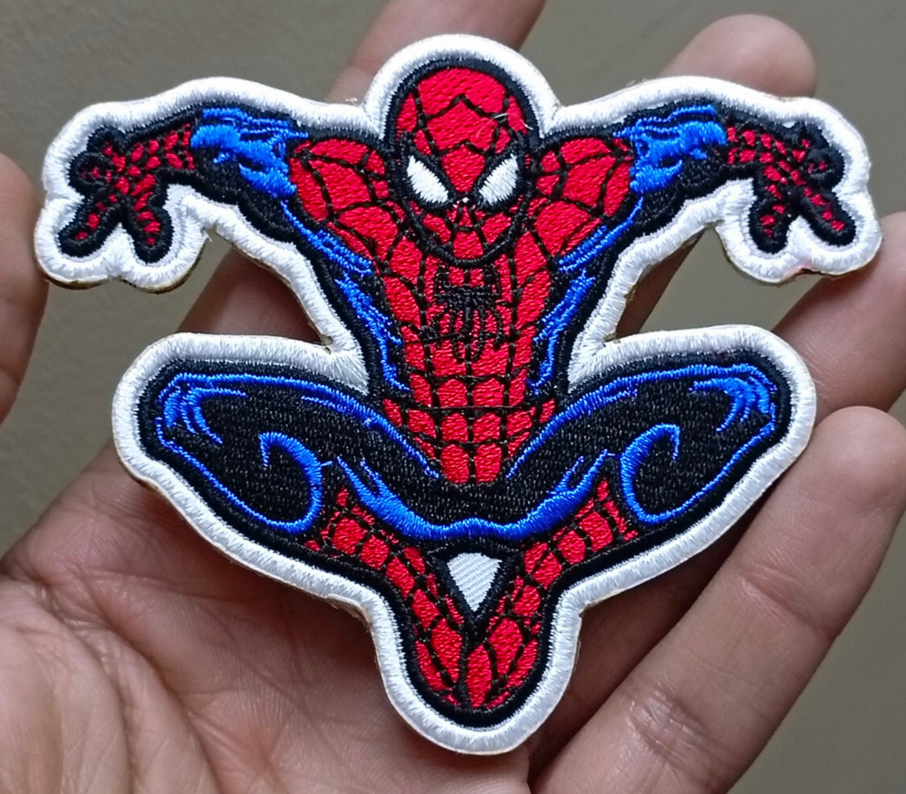 Marvel Spiderman Superhero Comic Iron On Patch - Sew Patch - Embroidered Patch