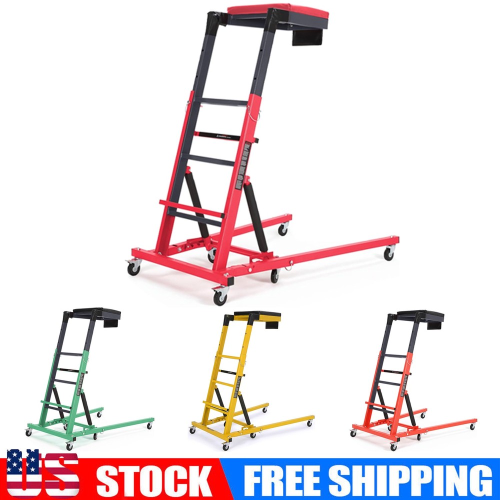 Foldable Topside Automotive Engine Creeper with 48"-66" Adjustable Height