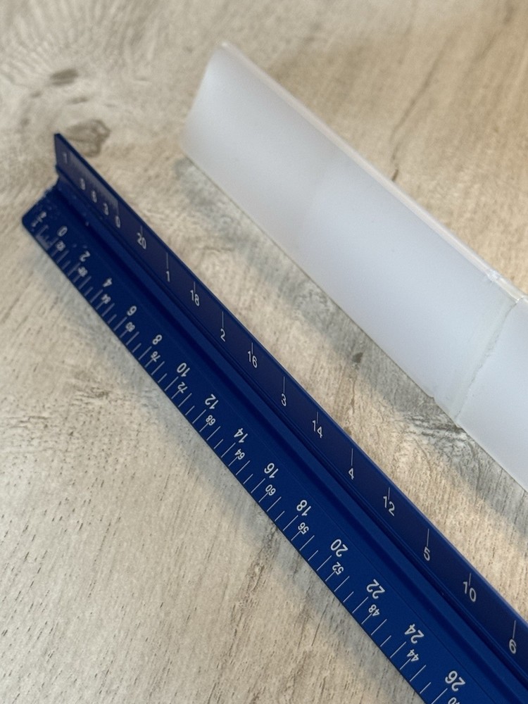 Triangular Engineering Scale Aluminum Ruler For Architects, Engineers & Student