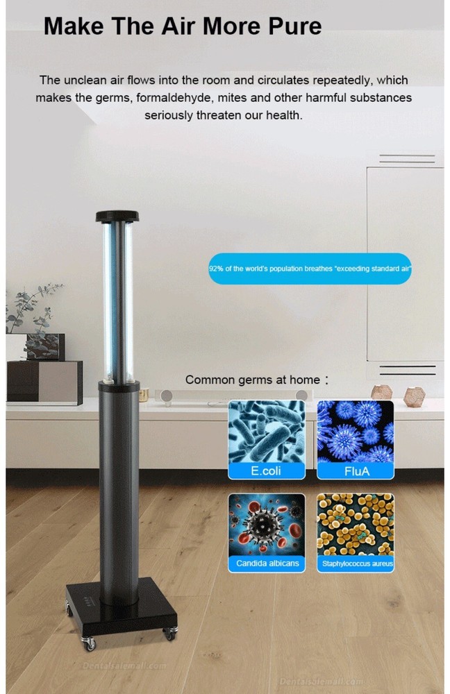 Mobile ultraviolet disinfection steriliser automatic telescopic