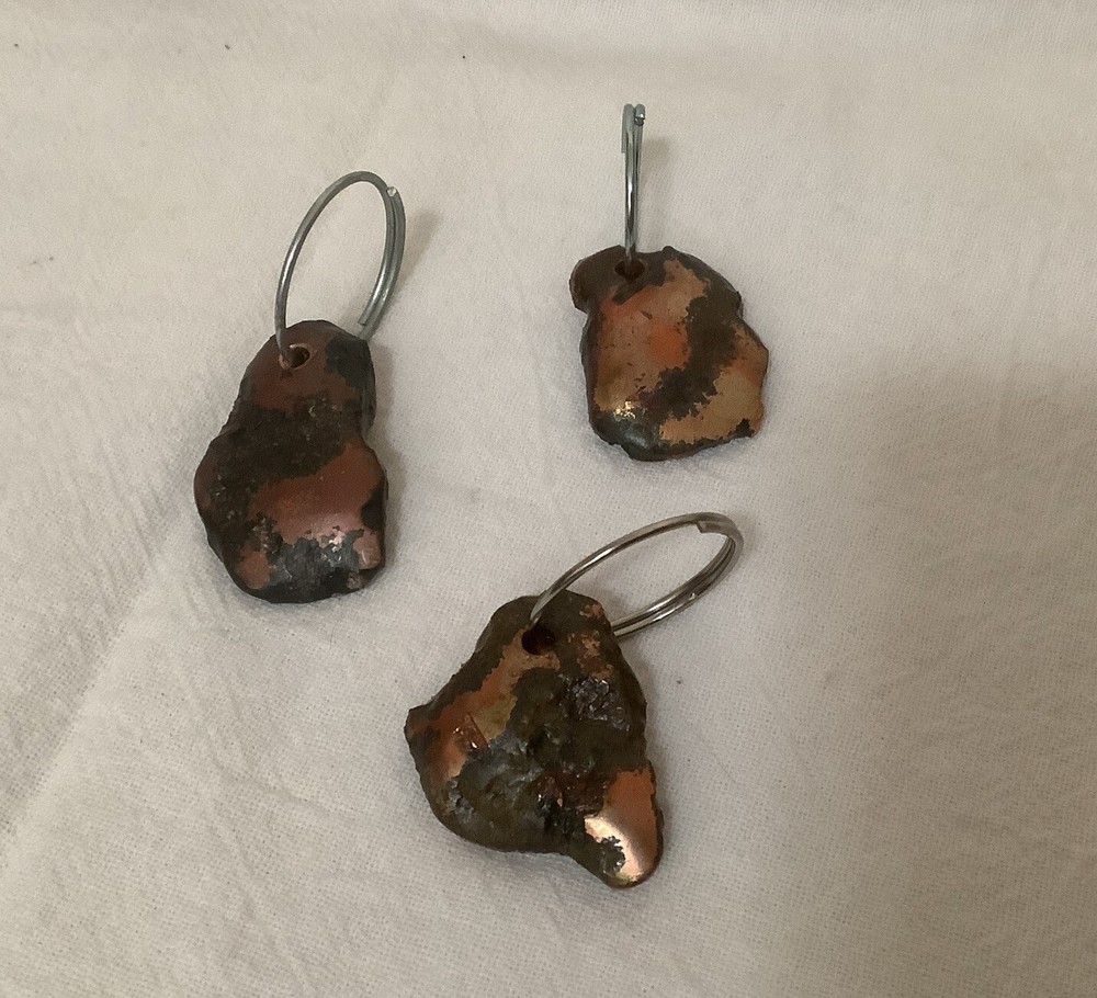 Copper/Bronze Nuggets Keychain