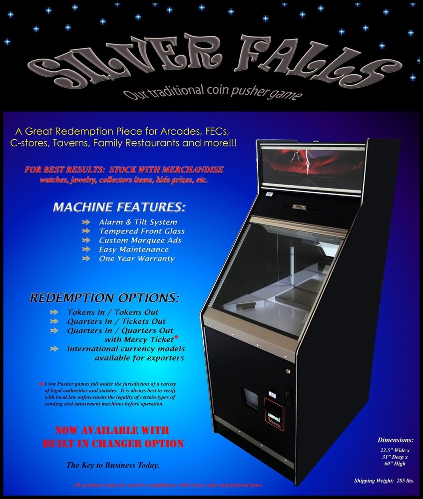 Quarter Coin Pusher Slider with changer