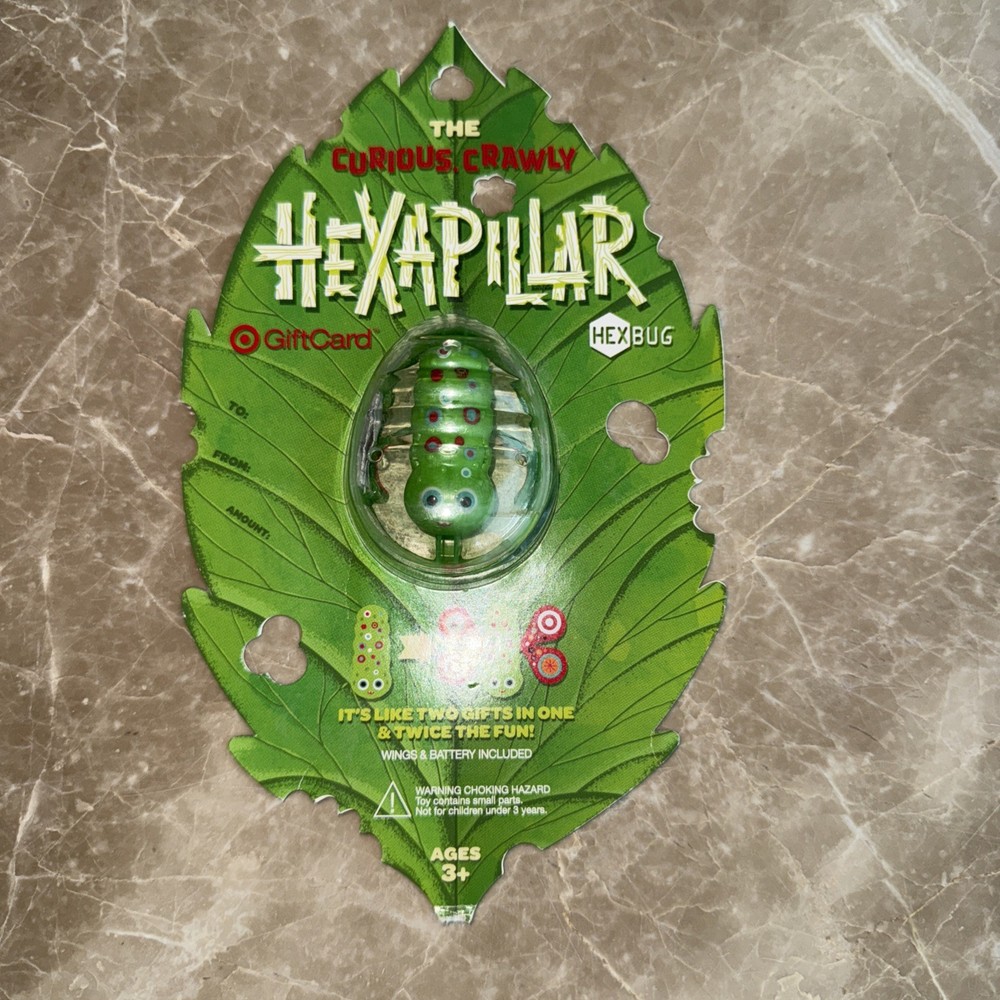 TARGET HEXBUG CURIOUS CRAWLY HEXAPILLAR GIFT CARD MICRO TOY BUG *No Value* New