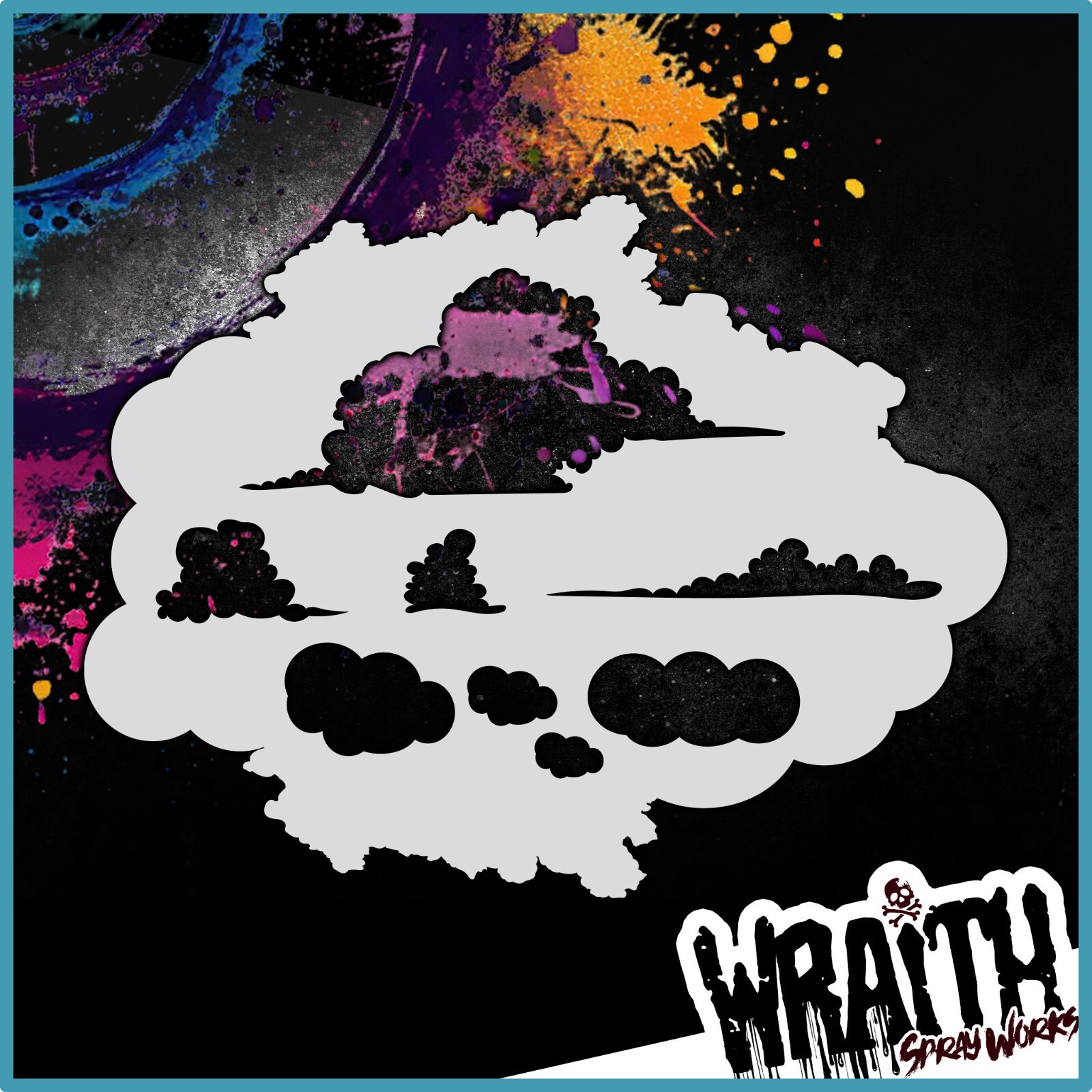 Cloud Kit - Reusable Airbrush Stencil Template