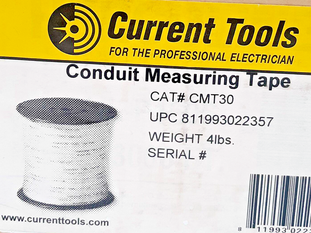 Current Tools CMT30 Conduit Measuring Tape - Weight 3 lbs