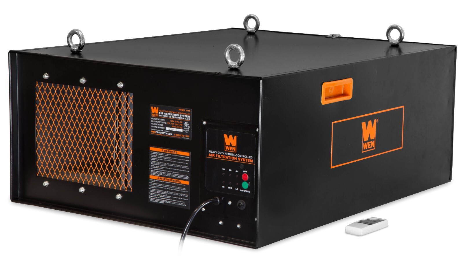 WEN 4.2-A 3-Speed Remote-Controlled Industrial-Strength Air Filtration System