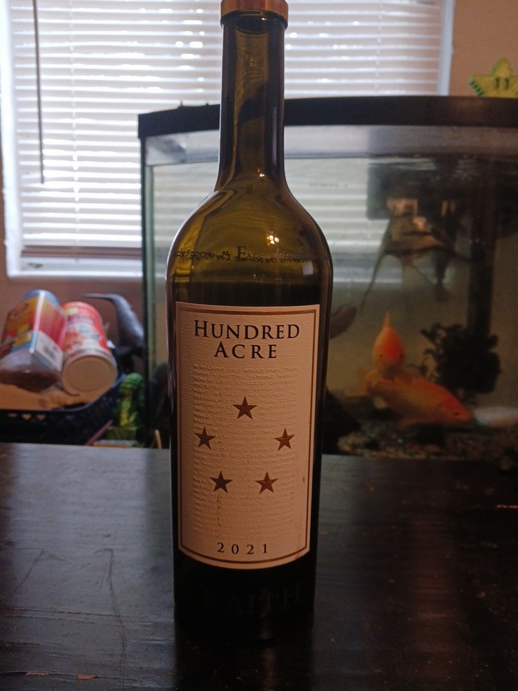 2021 HUNDRED ACRE Wraith Wine Bottle