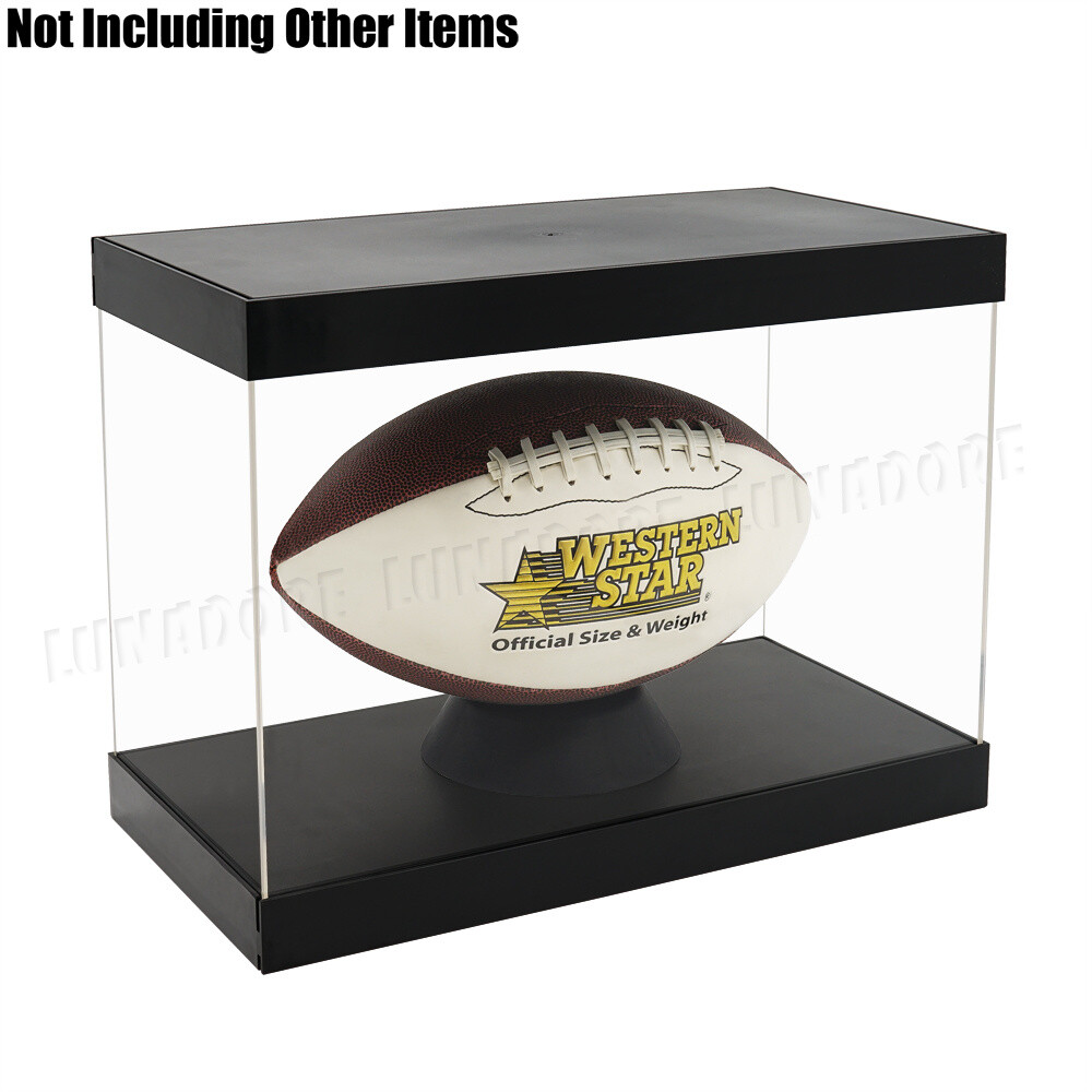 US Large Acrylic Plastic 15" 38cm Display Case Perspex Box Dustproof Protection