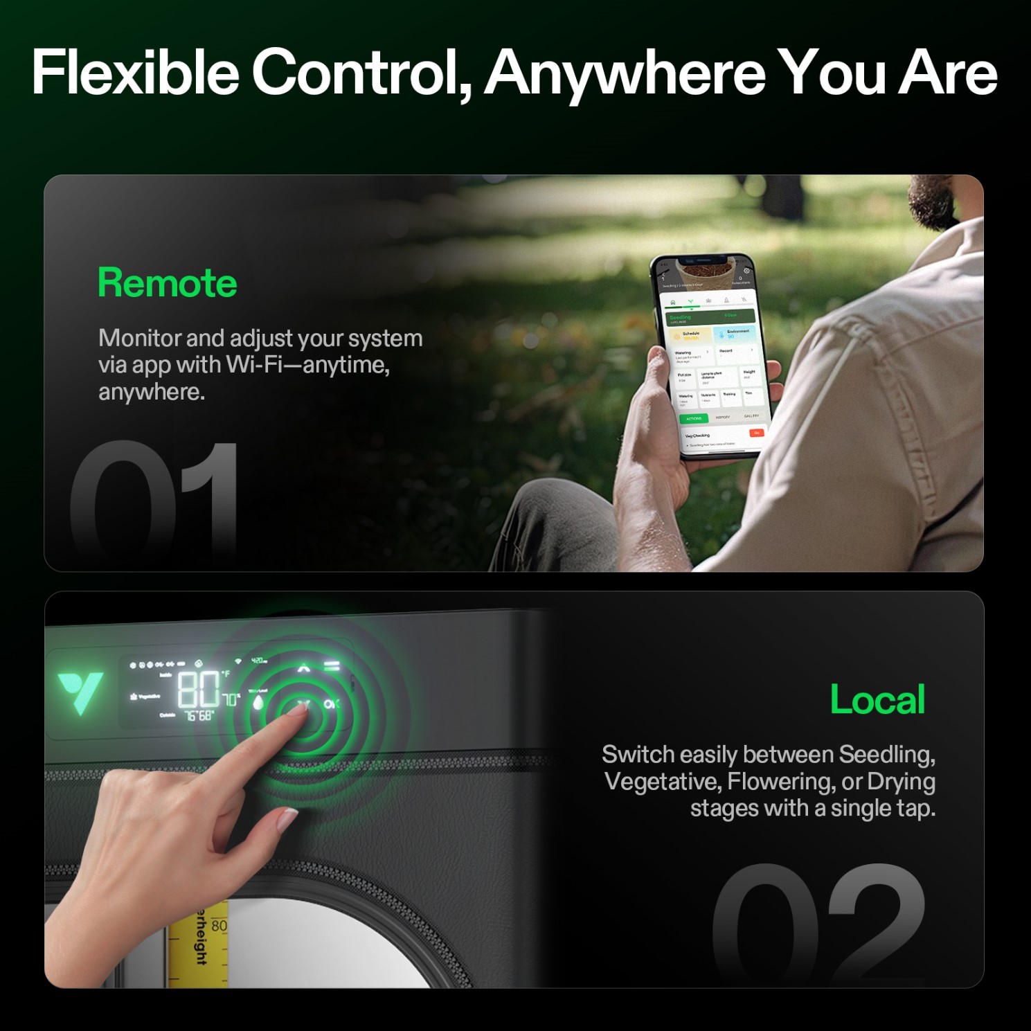 VIVOSUN VGrow Smart Grow Box Complete Grow Tent Kit w/ Automated DWC Hydroponics