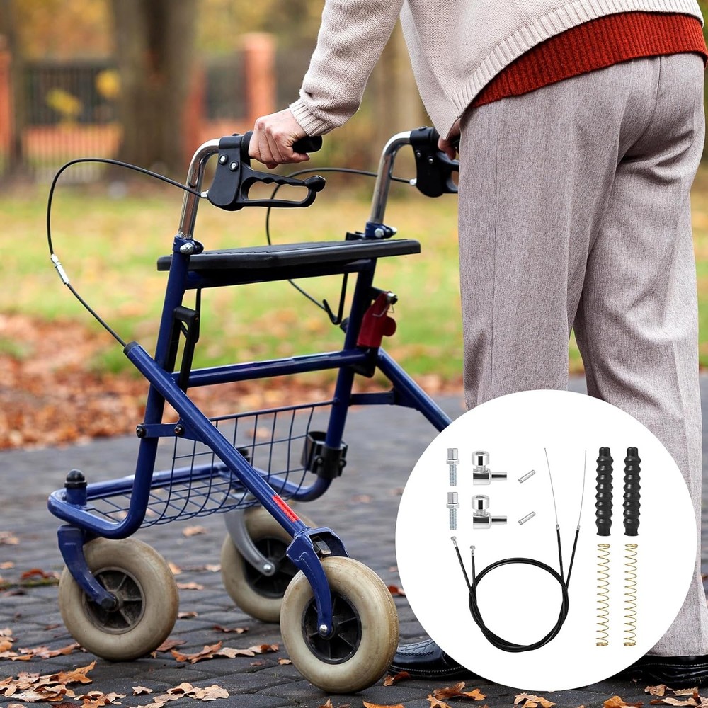 Rollator Brake Cable 41in 2 Pack Replacement Parts