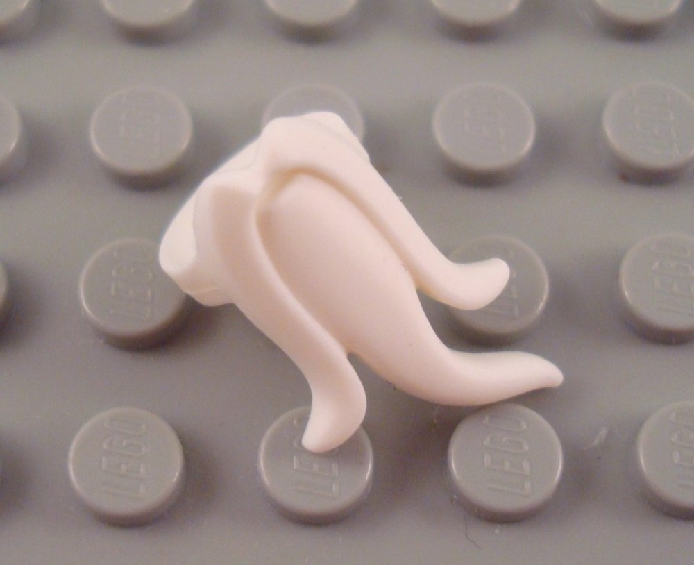 LEGO White Fancy Minifigure Beard Neck Accessory