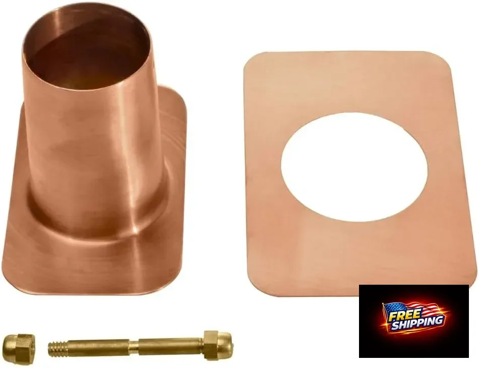 Monarch Rain Chains Gutter Adapter - Standard Adapter with Brass Bolt for Chain