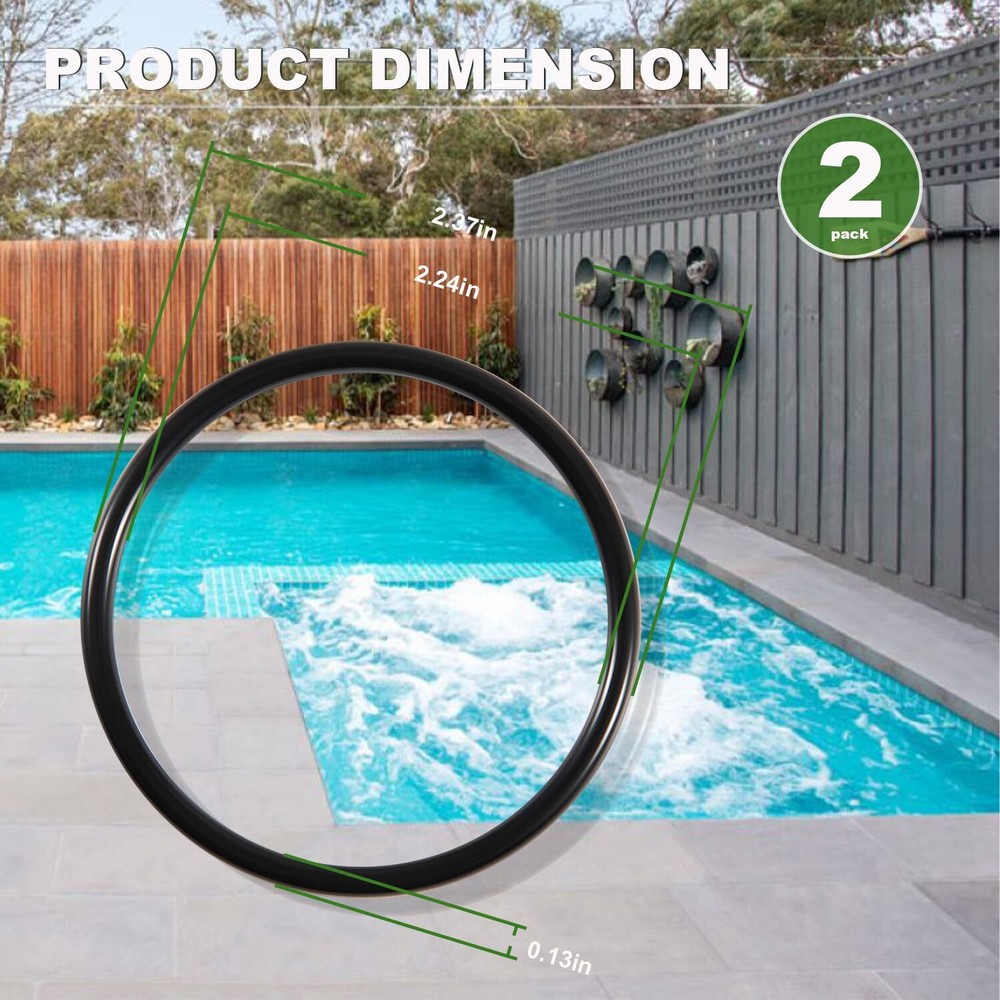 For Sta-Rite Dynamo Pool and Spa Pumps, Push Pull, Slide Pool 273062 O-Ring 2pcs