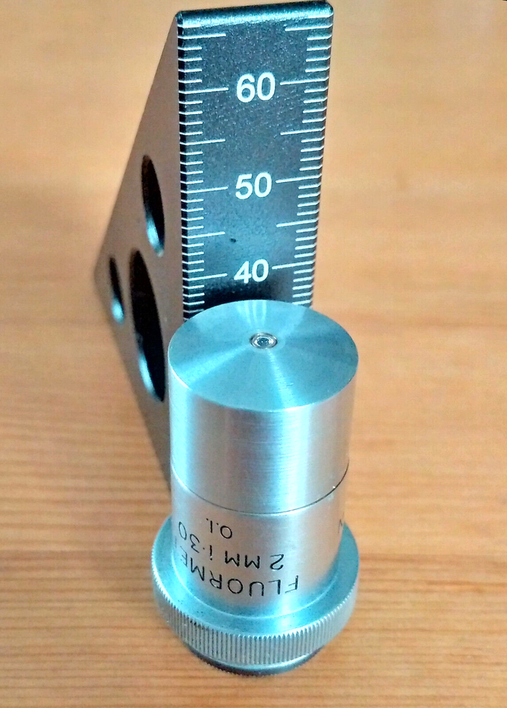 Watson X90 FLUORMET 2MM 1.30 O.I. Microscope Objective, RMS Mount + Keeper