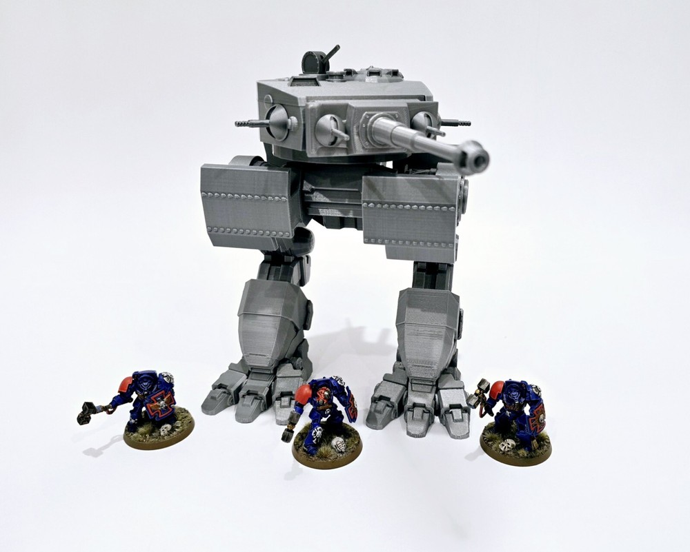 3d Printed Miniatures War Walker Titan, Dreadnought Proxy For Tabletop Wargames