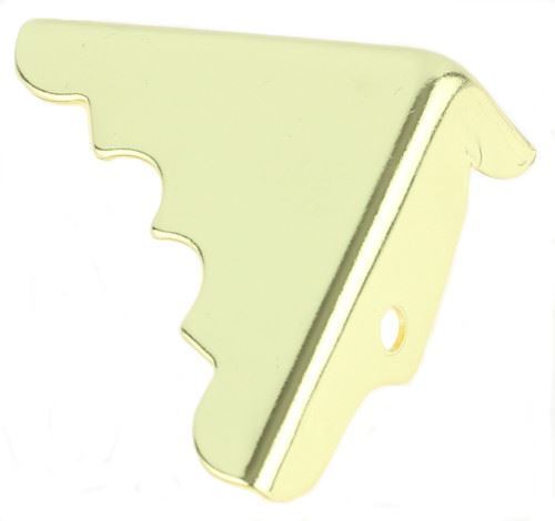 Single Brass Box Corner Protector - 1 3/4"