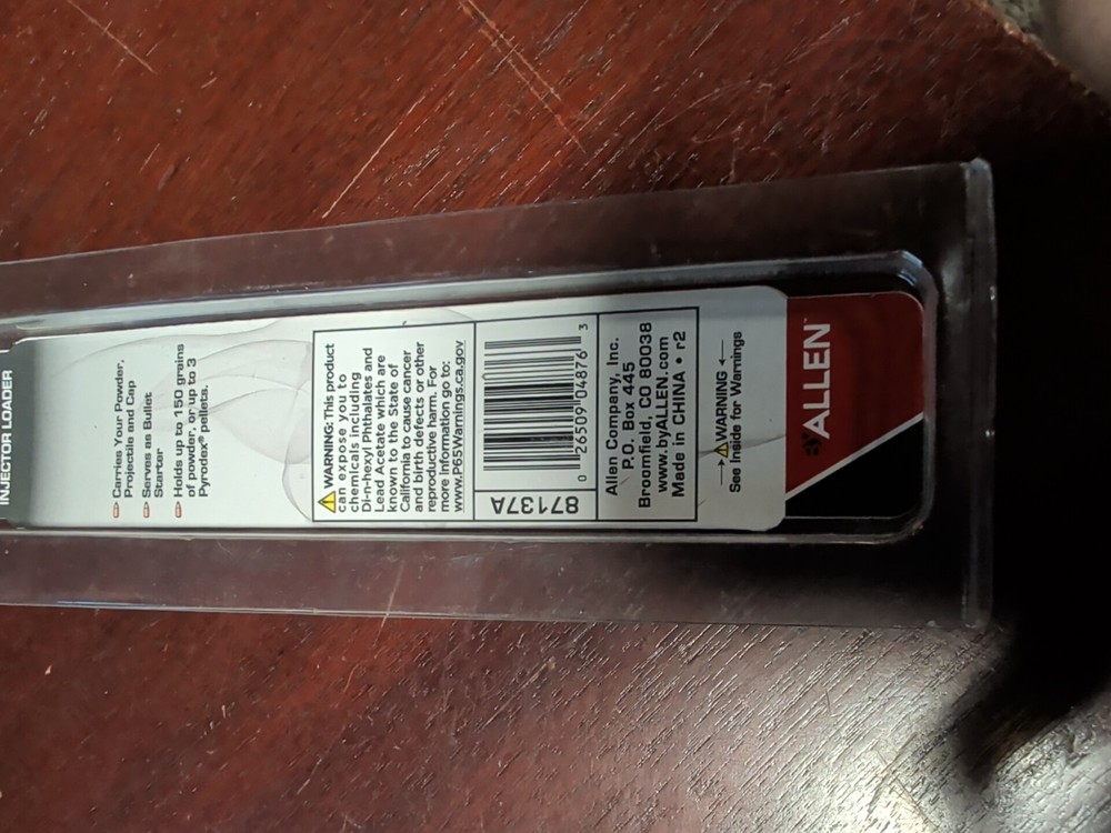 Allen Thunder Cloud Injector Loader (87137A) BULLET STARTER