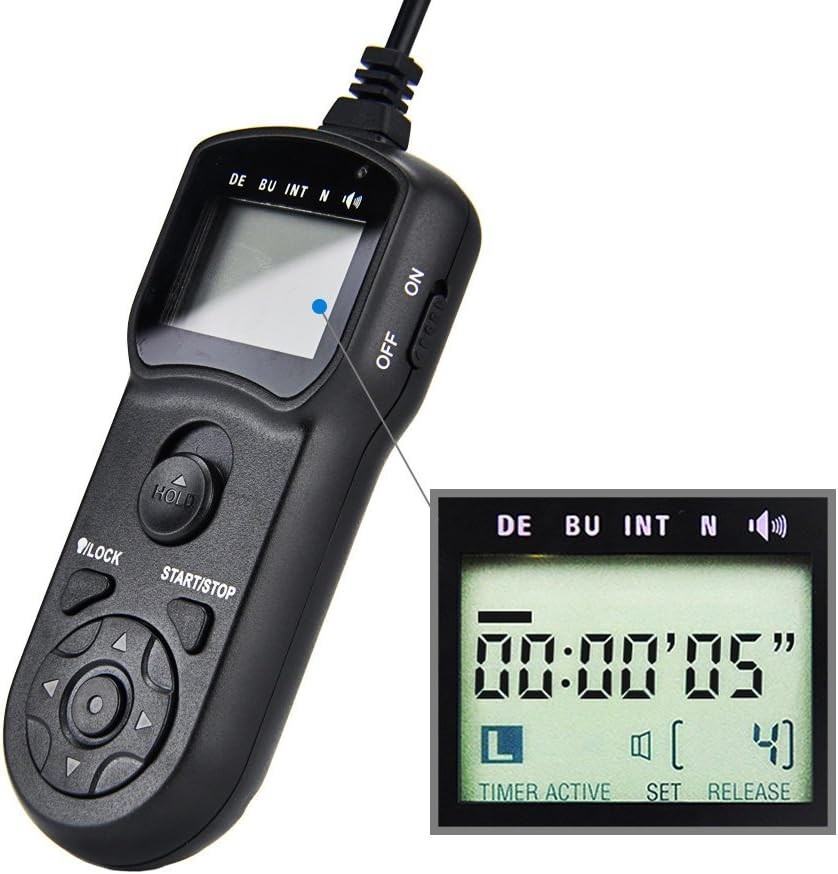 Ergonomic Digital Timer Remote Shutter Release for Olympus Cameras - 10m Range