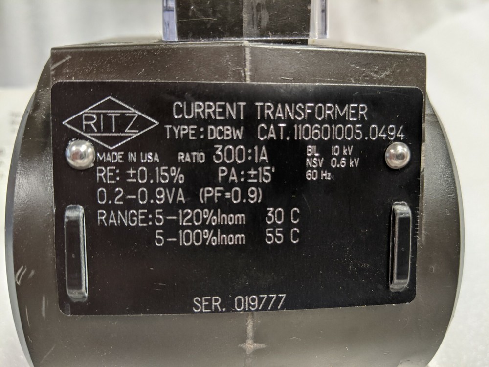 Ritz High accuracy Current Transformer CT 300:1 A