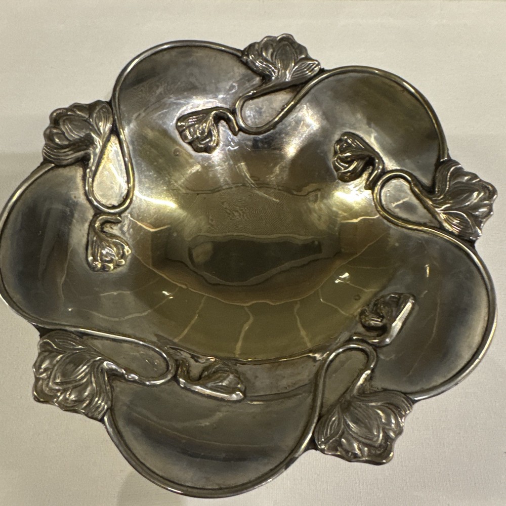 Art Nouveau Designs Silver Bowl