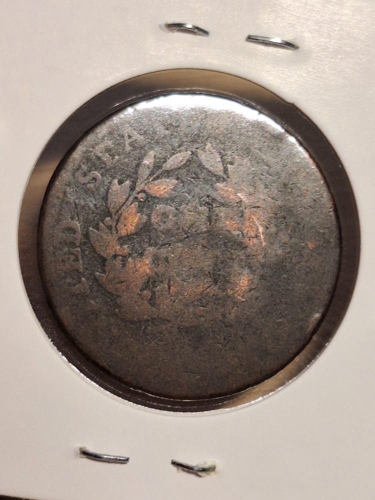 1802? Draped Bust Large Cent Worn Date/Details Low-grade Stems Reverse Early US