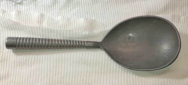 Vintage Solid Pewter Ice Cream Scoop 8+ Inch
