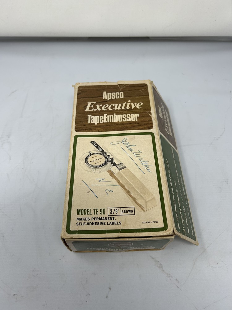 APSCO Executive Tape Embosser model TE 90