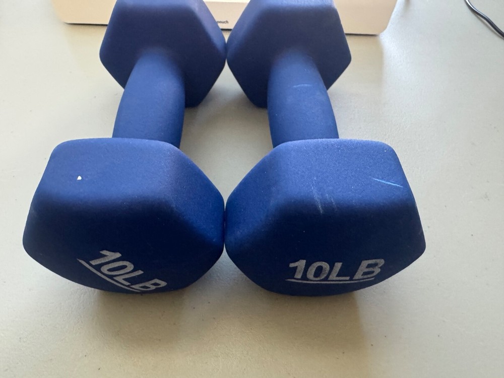 Neoprene Dumbbell Hand Weights 10lbs PAIR