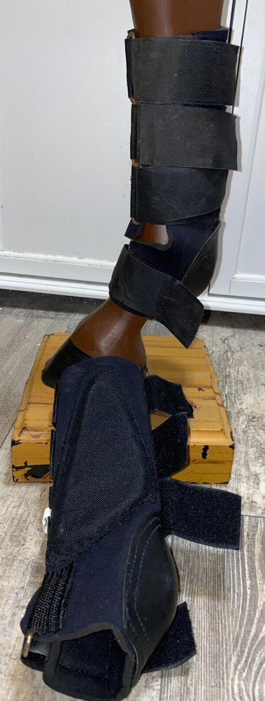 REAR JUMP BOOTS BLACK NEOPRENE 10 1/2''
