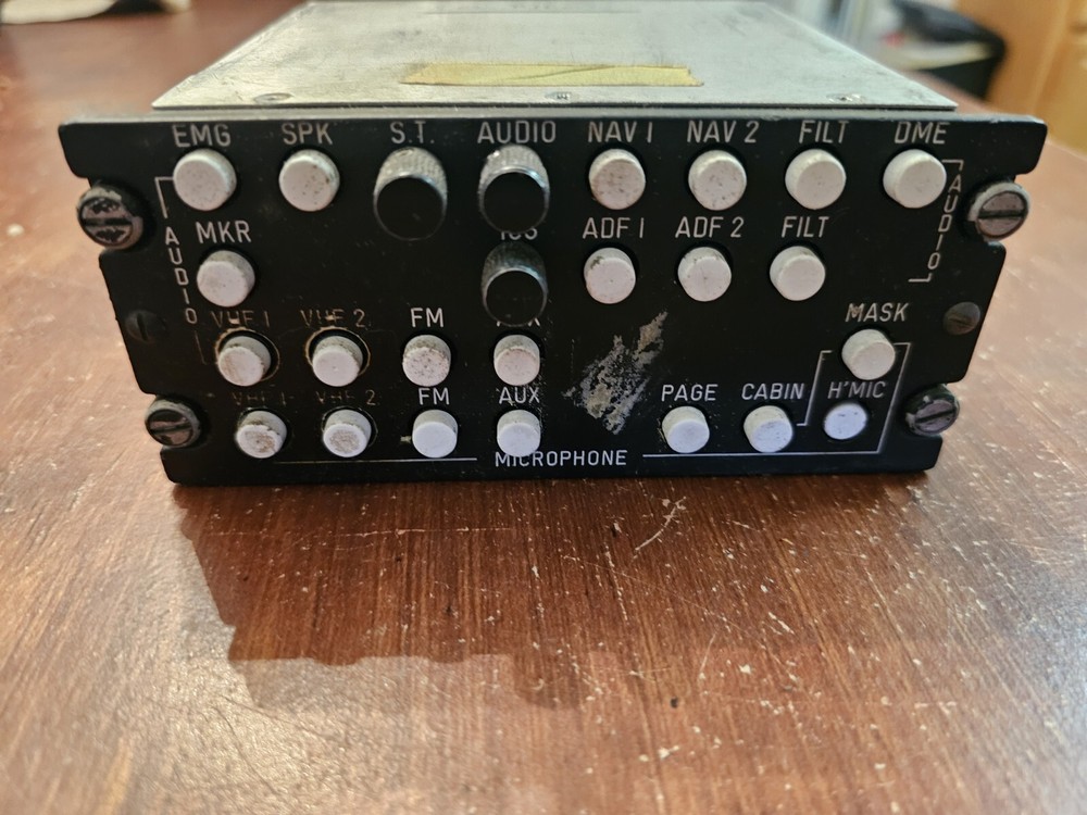 Baker Electronics M1045 Audio Control System M1045-BEBC-AAO1 Aviation Panel