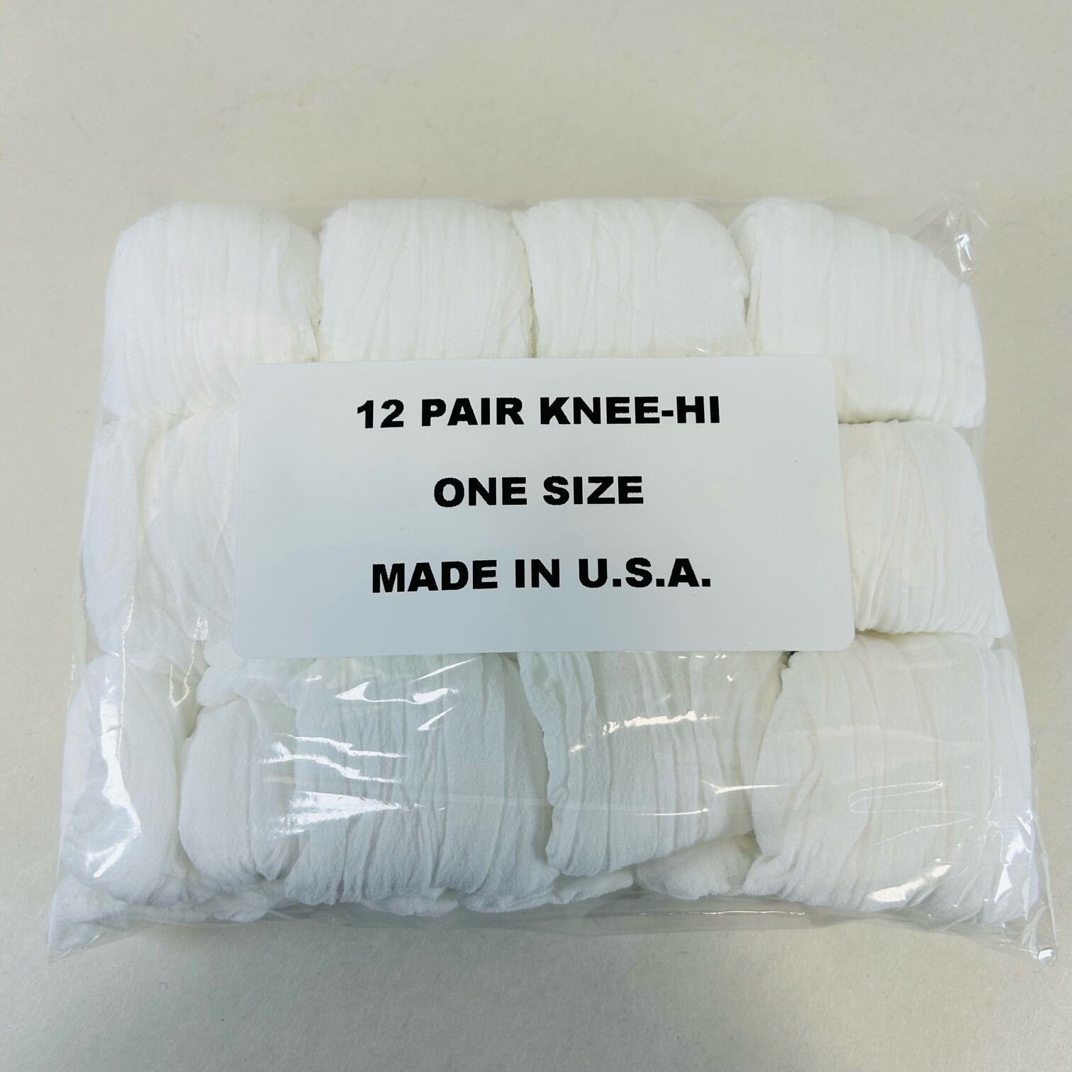 12 Pair Sheer Nylon Comfort Top Knee Highs Knee High Made In USA Choice of Color