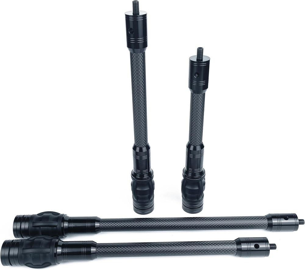 Carbon Archery Bow Stabilizer Single Side Adjustable V-Bar Mount Quick Disconnec