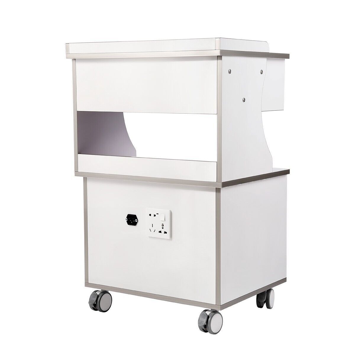 Medical Dental Mobile Cabinet Steel Material with Three Drawers instrument tray