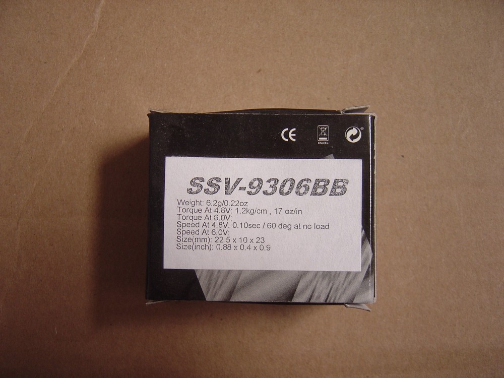 SCANNER RC Micro Servo 6gr - SSV-9306BB -NOS - NIB