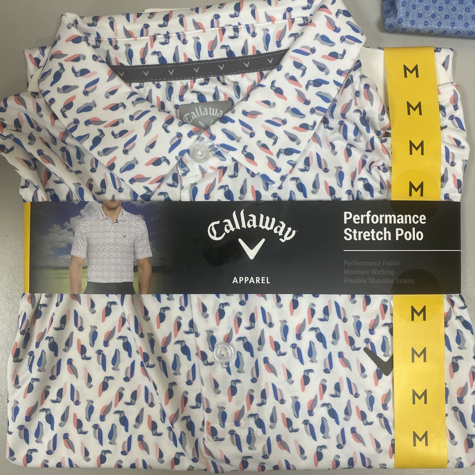 Callaway Men's Performance Stretch Polo Shirt New with Tags