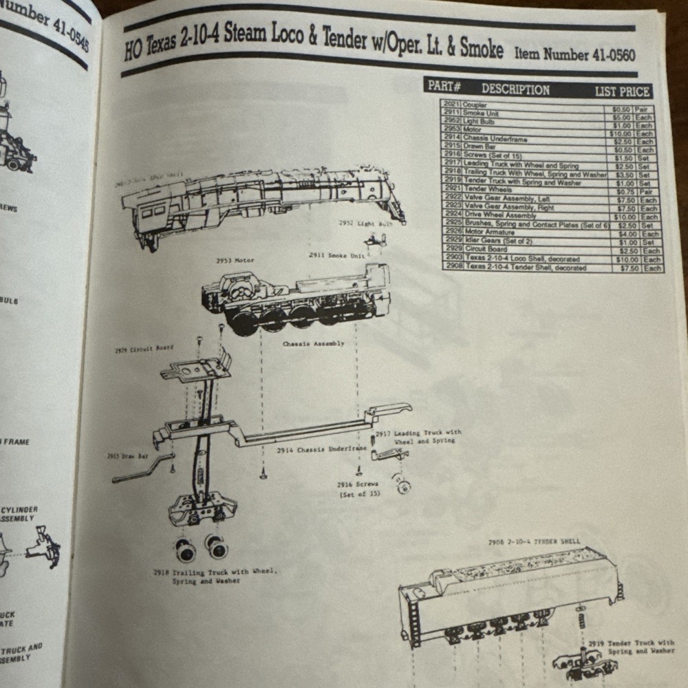 1990 Bachmann Parts Catalog