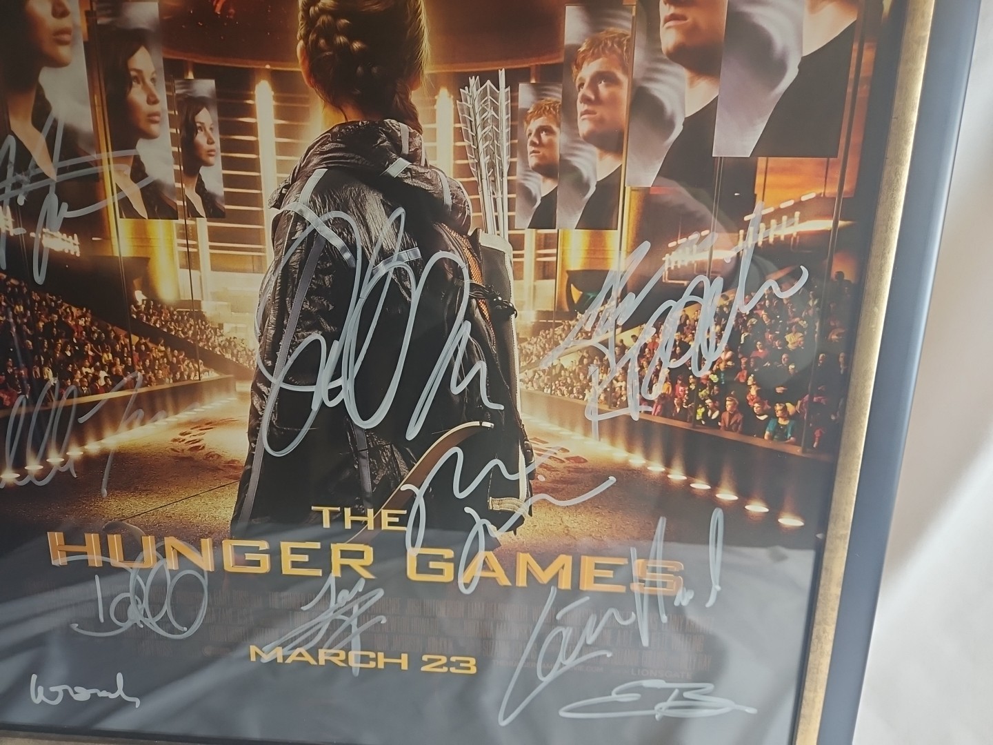 2012 NECA LIONSGATE THE HUNGER GAMES MOVIE ARENA POSTER 22x34 Signed By CAST!!