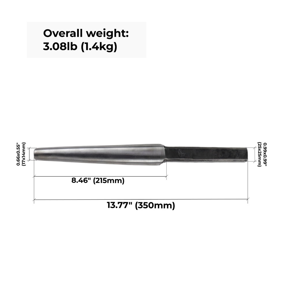 Blacksmith Eye Drift 3lb 1.4kg Forging Tools Drift for blacksmithing Hammer Eye