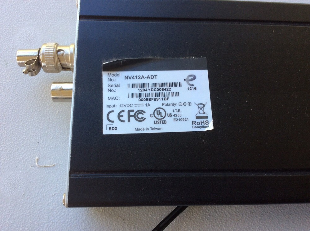 NV412A-ADT Video Encorders.