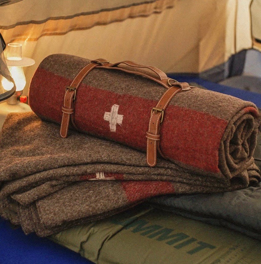 Wool Blanket 4.5lbs Swiss Army Military Reproduce Warm Thick Washable 59” X 80”