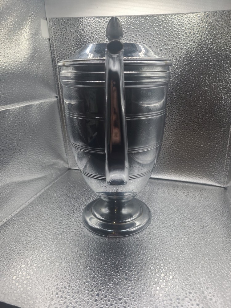 Chromium/brass Coffee/Tea Serving Pot